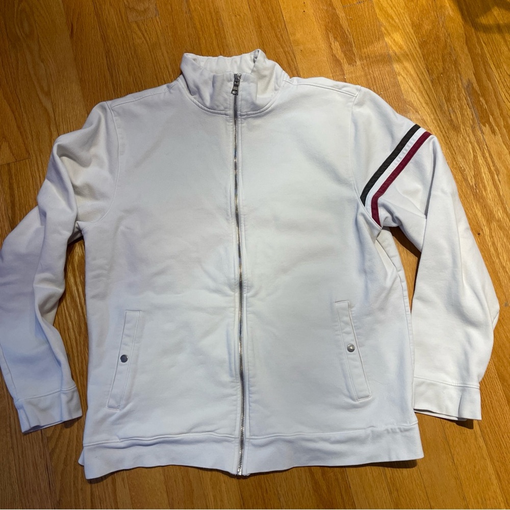 Banana Republic Cream Zip-Up Jacket